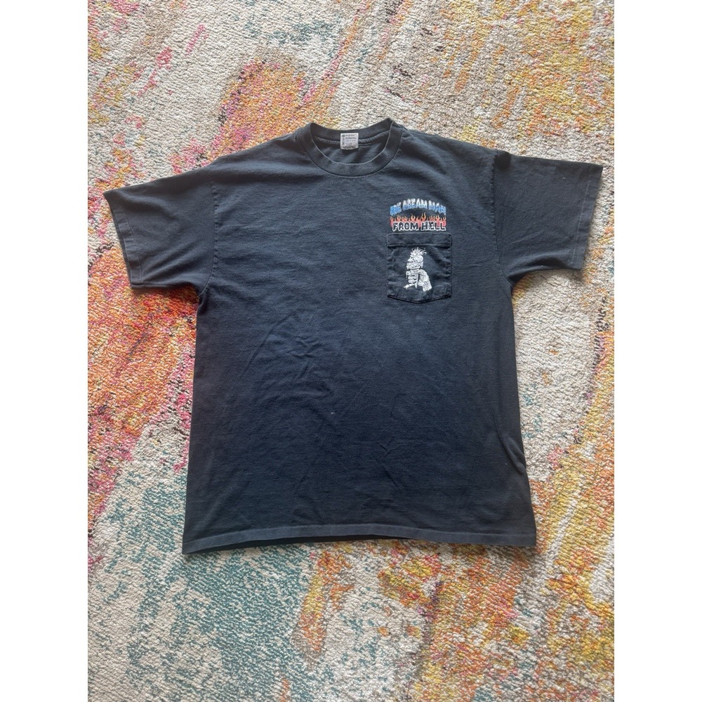 Vintage harley 90s Ice cream man from hell biker Motorcycle Shirt Men's XL - Picture 3 of 7